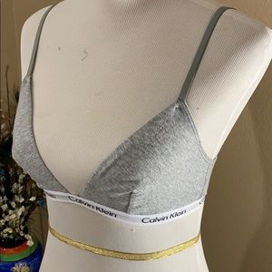 Grey Calvin Klein bra!